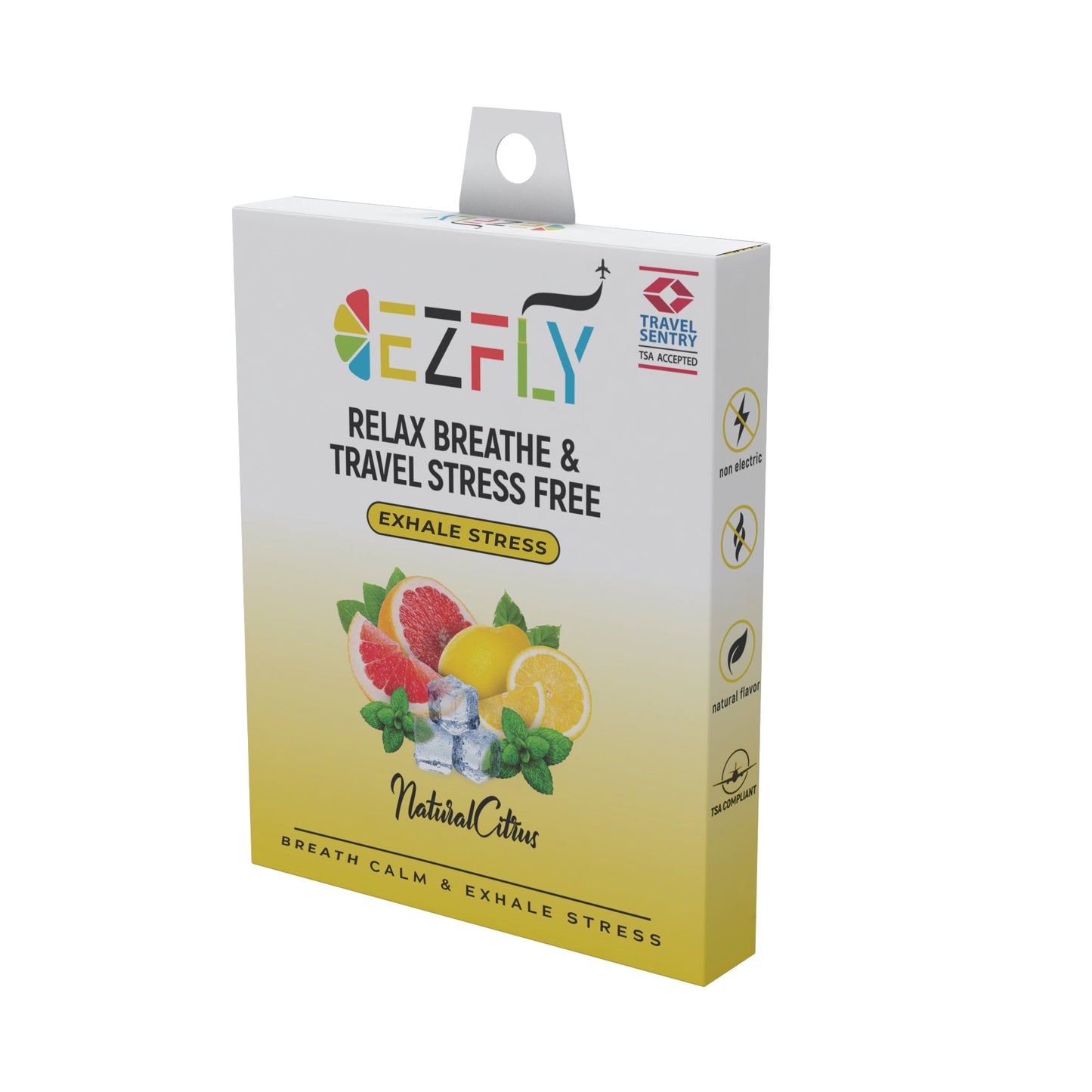 EZFLY: TSA-Accepted Non-Electric Smokeless Flavored Air Puffer Inhaler - Your Delicious & Refreshing In-Flight Oral Fixation Alternative, 4 Flavor Variety Pack