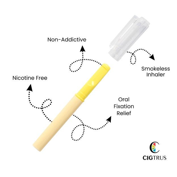 Cigtrus 3 Pack Fresh Spearmint Flavor - Smokeless Nicotine-Free Inhaler: Your Healthier Alternative to Quit Smoking. Replace Smoking Habit, Satisfy Oral Fixation, and Cravings