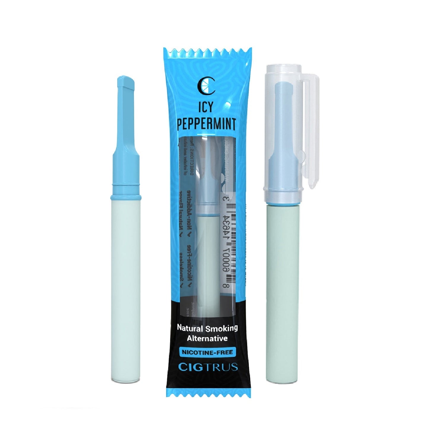 Cigtrus Aromatic Smokeless Oxygen Air Inhaler Oral Fixation Relief Natural Quit Aid Behavioral Support – Icy Peppermint 3 Pack - cigtrus.comcigtrus.com