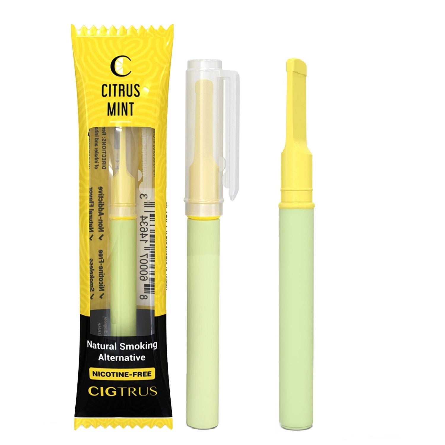 Cigtrus Smokeless Oxygen Air Inhaler Oral Fixation Relief Natural Quit Aid Behavioral Support – Citrus Lime 3 Pack - cigtrus.comcigtrus.com