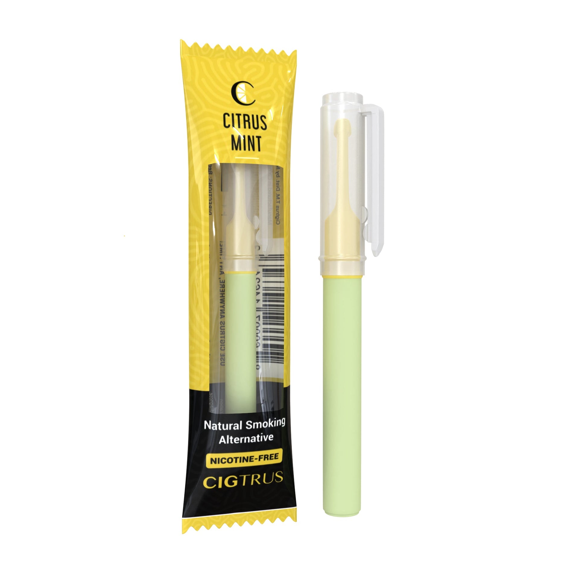 Cigtrus Smokeless Oxygen Air Inhaler Oral Fixation Relief Natural Quit Aid Behavioral Support – Pick Your Flavor - Citrus Mint - cigtrus.comcigtrus.com
